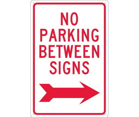 NMC TM30 No Parking Between Signs Sign