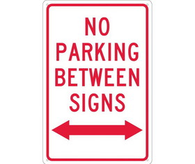 NMC TM32 No Parking Between Signs Sign