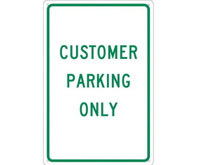 NMC TM51 Customer Parking Only Sign
