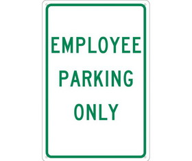 NMC TM52 Employee Parking Only Sign