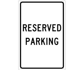 NMC TM5 Reserved Parking Sign