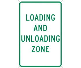 NMC TM61 Loading And Unloading Zone Sign