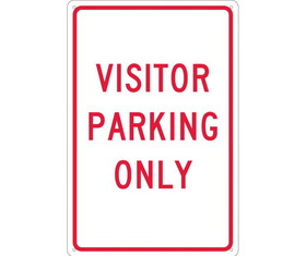 NMC TM7 Visitor Parking Only Sign
