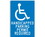 NMC 12" X 18" Aluminum Safety Identification Sign, Handicapped Parking Permit Requied, Price/each