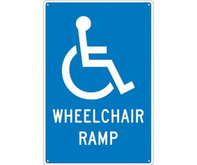 NMC TM86 Wheelchair Ramp Sign