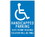 NMC 12" X 18" Aluminum Safety Identification Sign, Handicapped Parking State Per- Mit Requi, Price/each