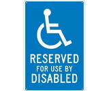NMC TM91 Reserved For Use By Disabled Traffic Sign