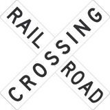 NMC 9326T Railroad Crossing Sign, Heavy Duty Aluminum, 48