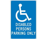 NMC TM93 Disabled Persons Parking Only Sign