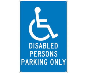 NMC TM93 Disabled Persons Parking Only Sign