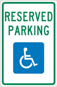 NMC TM97 Reserved Handicapped Parking Ada Sign
