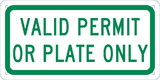 NMC TMAS14 Handicapped Parking New York Valid Permit Or Plate Only Sign