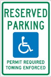 NMC TMS306 State Handicapped Parking Arkansas Sign