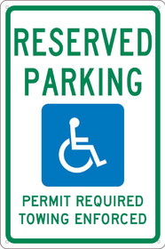 NMC TMS306 State Handicapped Parking Arkansas Sign