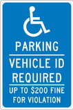 NMC TMS320 State Handicapped Reserved Parking Sign Minnesota