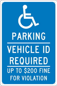 NMC TMS320 State Handicapped Reserved Parking Sign Minnesota