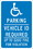 NMC 18" X 12" Aluminum Safety Identification Sign, Reserved Parking Minnesota, Price/each