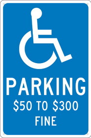 NMC TMS321 State Handicapped Reserved Parking Sign Missouri