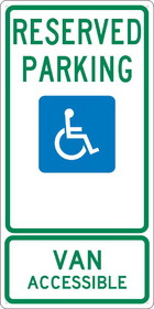NMC TMS330 State Reserved Handicapped Parking North Dakota Sign