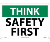 NMC TS110 Think Safety First Sign