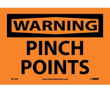 NMC W149 Warning Pinch Points Sign