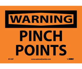 NMC W149 Warning Pinch Points Sign