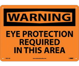 NMC W201 Warning Eye Protection Required In This Area Sign