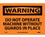 NMC 7" X 10" Vinyl Safety Identification Sign, Do Not Operate Machine Without Guards In, Price/each