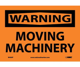 NMC W400 Warning Moving Machinery Sign