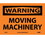NMC 7" X 10" Vinyl Safety Identification Sign, Moving Machinery, Price/each