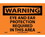 NMC 7" X 10" Vinyl Safety Identification Sign, Eye And Ear Protection Required, Price/each