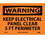NMC 7" X 10" Vinyl Safety Identification Sign, Keep Electrical Panel Clear 5Ft, Price/each