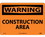 NMC 10" X 14" Vinyl Safety Identification Sign, Construction Area, Price/each