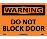 NMC W415 Do Not Block Door Sign