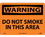 NMC 10" X 14" Vinyl Safety Identification Sign, Do Not Smoke In This Area, Price/each