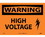 NMC 10" X 14" Vinyl Safety Identification Sign, High Voltage, Price/each