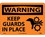 NMC 10" X 14" Vinyl Safety Identification Sign, Keep Guards In Place, Price/each