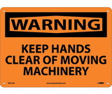 NMC W451 Warning Keep Hands Clear Of Moving Machinery Sign