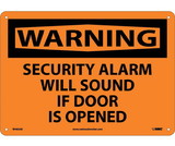 NMC W463 Warning Security Alarm Will Sound Sign
