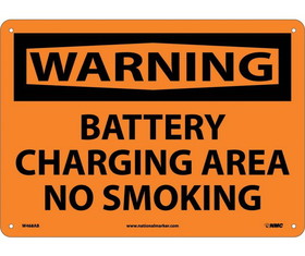 NMC W468 Warning Battery Charging Area No Smoking Sign