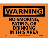 NMC W80 Warning No Smoking Eating Or Drinking Sign