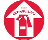 NMC WFS10 Fire Extinguisher Walk On Floor Sign, Walk-On (Textured), 17