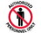 NMC WFS14 Authorized Personnel Only Walk On Floor Sign, Walk-On (Textured), 17" x 17", Price/each