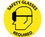 NMC WFS15 Safety Glasses Required Walk On Floor Sign, Walk-On (Textured), 17" x 17", Price/each