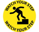 NMC WFS1 Watch Your Step Walk On Floor Sign, Walk-On (Textured), 17