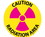NMC WFS22 Caution Radiation Area Walk On Floor Sign, Walk-On (Textured), 17" x 17", Price/each