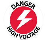 NMC WFS23 Danger High Voltage Walk On Floor Sign, Walk-On (Textured), 17