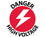 NMC WFS23 Danger High Voltage Walk On Floor Sign, Walk-On (Textured), 17" x 17", Price/each