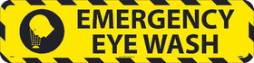 NMC WFS48 Emergency Eye Wash Walk On Sign, Walk-On (Textured), 6" x 24"