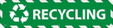 NMC WFS49 Recycling Walk On Sign, Walk-On (Textured), 6